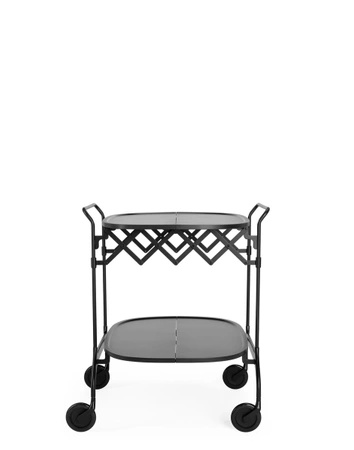 Gastone Book Cart Black Matte