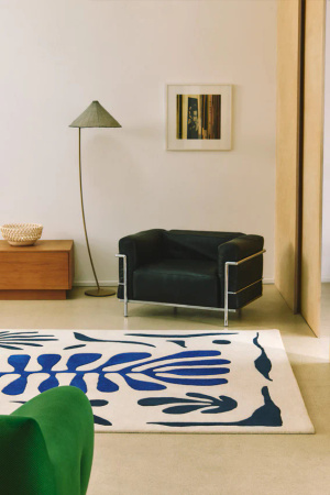 Toulemonde Bochart Corail Bleu carpet