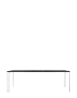 Four Soft Touch 223x79 cm Table White Black
