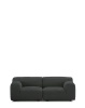 Plastics Duo Two-Seater Orsetto Sofa Gray