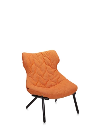 Foliage Trevira Armchair Black Orange