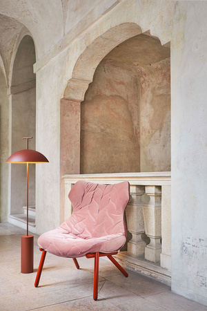 Foliage Trevira Armchair Black Gray