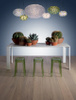 Charles Ghost 75 cm Hocker White