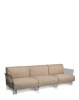 Pop Outdoor Three-Seater Ikon Sofa Taupe