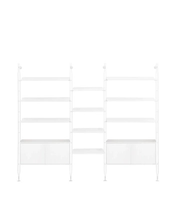 Adam Wood with Container 3 Bookcase White Ash