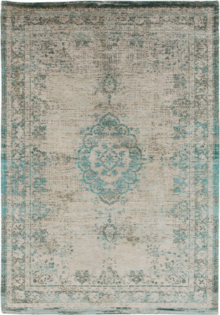 Louis de Poortere Fading World Medallion Jade Oyster rug 8259