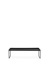 Trays 120 cm x 40 cm Stolik Czarny