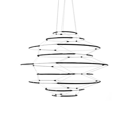 Lampa Wisząca Nemo Drop 9 Czarny