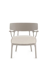 A.I. Lounge Bouclé Chair Gray Beige
