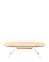 Blast Rectangular Transparent Brown Table