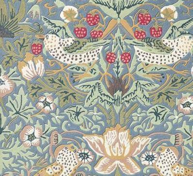 Morris&Co Strawberry Thief Slate Carpet 27718