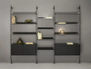 Adam Wood with Container 3 Bookcase Dark Wood