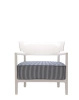  Cara Outdoor Fotel Biały Niebieski