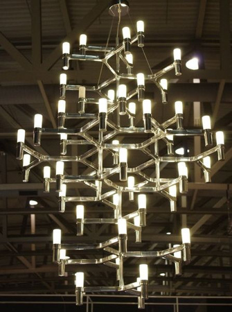 Nemo Crown Summa Pendant Lamp Polished Aluminum