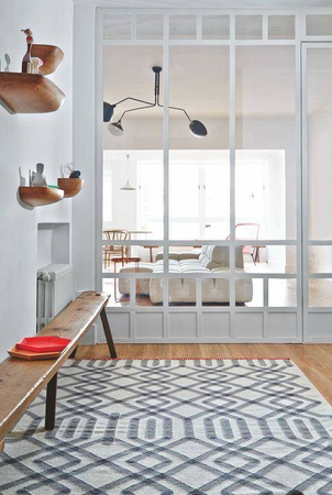 Gan Kilim Duna Grey Carpet