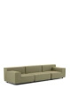 Plastics Tech Fabric Three-Seater Sofa Green