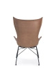 K/wood Basic Veneer Chair Dark Wood Black