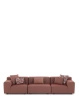 Plastics Outdoor Liberty 3 Seater Sofa Rdzawy