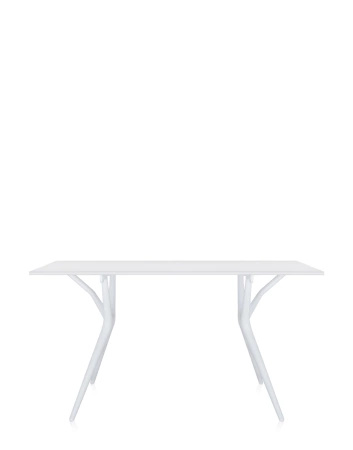 Spoon Table 140x74 cm White Table
