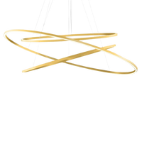 Nemo Ellisse Triple 3000 K Gold Pendant Lamp