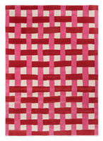 Harlequin Basketweave Coral rug - Rose 144102