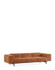 Largo Three-Seater Curly Sofa Orange