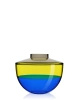 Shibuya Vase Gray Yellow Blue