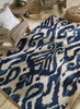 Sanderson Dandelion Clocks Kasuri Indigo 446208 Outdoor rug