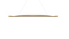 Nemo Ellisse Mega Downlight 3000 K Gold Pendant Lamp