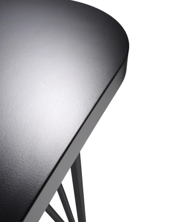 Max 160x80 cm Table on Wheels Anthracite Black