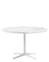 Multiplo Round Ø118 cm Stół Biały Biały