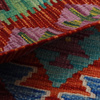 Wool kilim afghan rug multicolored 100109 120x80