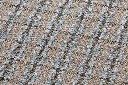 Gan Garden Layers Checks Blue Carpet