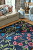 Sanderson FORAGING INDIGO carpet 146618