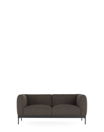 Asia Two-Seater Sofa (Bouclè) Gray
