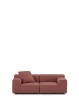 Plastics Outdoor Two-Seater Sofa Maroon