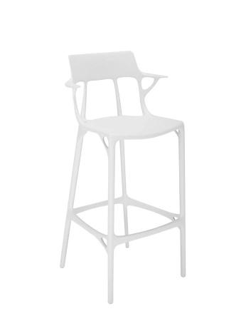 A.I. Stool Recycled 75 cm Bar Chair White