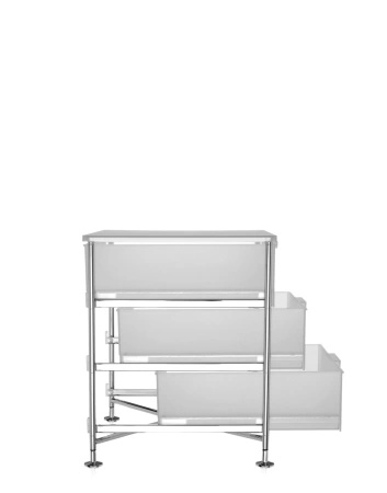 Mobil 3 Drawers With Feet Dresser White