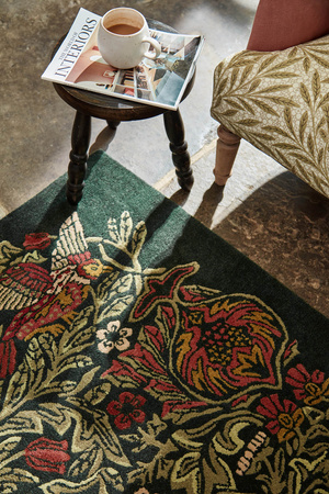 Morris&Co Morew Bird Trump Carpet Green 128307