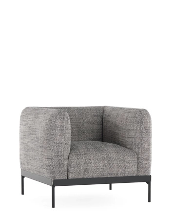 Asia Armchair (Cotone Structure) White and Black