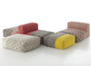 Gan Mangas Space Plait Square Puff Yellow