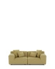 Plastics Outdoor Liberty 2 Seater Sofa Żółty
