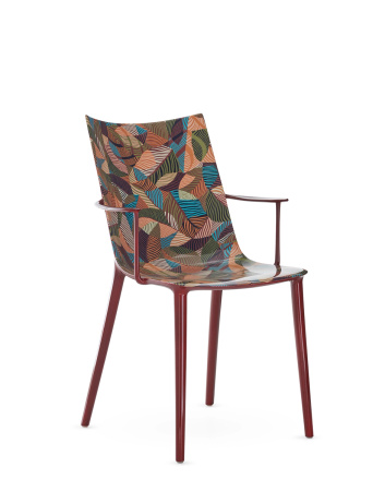 H.H.H. Graphic Impression Chair Maroon Lacquer