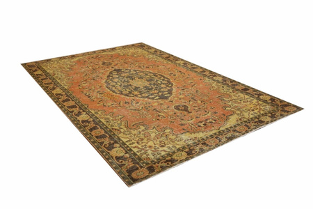 Vintage Iranian Wool Rug Unique 12139 191 x 288