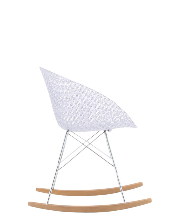 Smatrik Dondolo Chair Transparent Chrome Plated