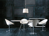 Glossy XXL Ø150 cm Table White White