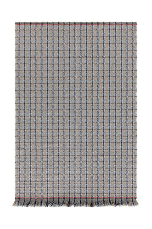 Gan Garden Layers Checks Blue Carpet