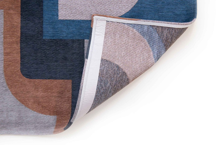 Louis de Poortere Module Carpet Camel Blue 9196