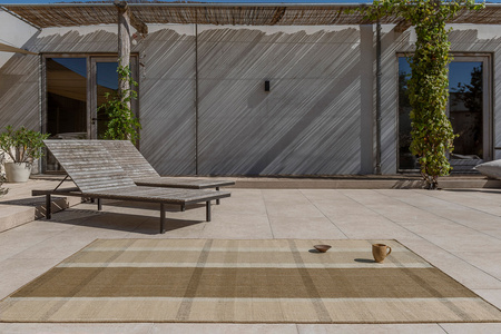 Brink&Campman Zona Block Stripe & Check Cashew Carpet 497501 