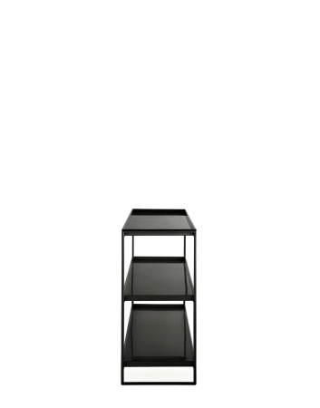Trays 140 cm x 40 cm Regał Czarny